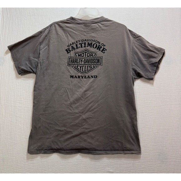 Harley‎ Davidson Baltimore Maryland I Dont Do Rules Graphic T Shirt Men's Size M - Picture 2 of 9